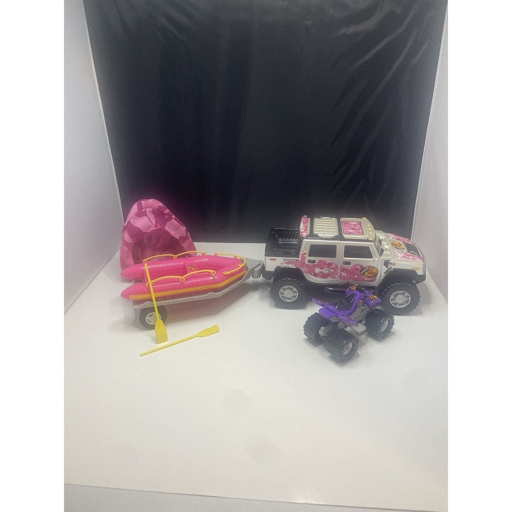 Bass Pro Shop Tree House 2005 Kids Hummer‎ ATV Boat Trailer Raft Tent Set